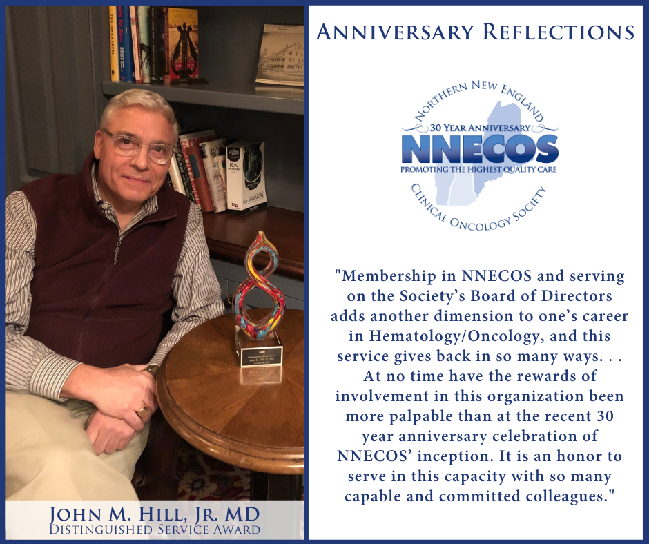 Dr. Hill’s NNECOS Anniversary Reflections